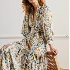 Boden Ava Tiered Maxi Dress US 6 Petite